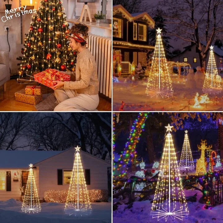 6FT Tree Light Outdoor W Star Warm White 11 6FT Tree Light Outdoor W Star Warm White - Image 9