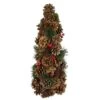 Northlight Pine Cone, Pine Needle And Berries Christmas Tree Decoration - 19" Red -Northlight Shop 363453989380768