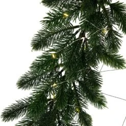 Northlight LED Lighted Pine Garland Christmas Tree Decoration - 3' - Warm White Lights Green 15 Northlight LED Lighted Pine Garland Christmas Tree Decoration - 3' - Warm White Lights Green -Northlight Shop 368605523961312