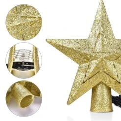Christmas Tree Topper Golden Star Pattern 20 Christmas Tree Topper Golden Star Pattern -Northlight Shop 368606016081632 1