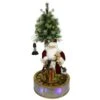 Northlight LED Lighted Musical Santa Claus With Rotating Train Christmas Decoration - 48" Red -Northlight Shop 368606414748640
