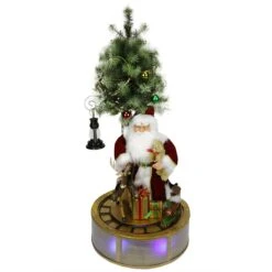 Northlight LED Lighted Musical Santa Claus With Rotating Train Christmas Decoration - 48" Red 9 Northlight LED Lighted Musical Santa Claus With Rotating Train Christmas Decoration - 48" Red -Northlight Shop 368606414748640 2