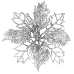 10 Glitter Poinsettia Christmas Hanging Flowers -Northlight Shop 369609801509600 1