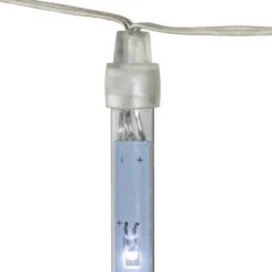 Northlight LED Dripping Icicle Christmas Light Tubes - White - 13.25' Clear Wire - 5ct 14 Northlight LED Dripping Icicle Christmas Light Tubes - White - 13.25' Clear Wire - 5ct -Northlight Shop 375864532030928