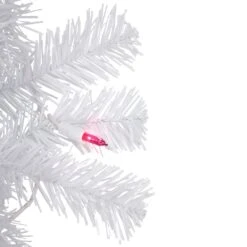 Northlight Pre-Lit Pencil Woodbury White Pine Artificial Christmas Tree - 6.5' - Pink Lights 12 Northlight Pre-Lit Pencil Woodbury White Pine Artificial Christmas Tree - 6.5' - Pink Lights -Northlight Shop 380291762741920