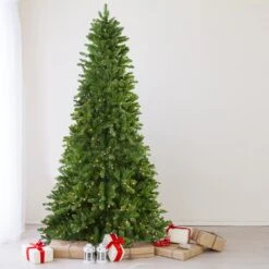 Northlight 10' Pre-Lit Slim Eastern Pine Artificial Christmas Tree - Clear Lights Green 12 Northlight 10' Pre-Lit Slim Eastern Pine Artificial Christmas Tree - Clear Lights Green -Northlight Shop 380291849249440