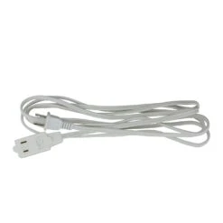 Northlight Indoor Extension Power Cord With 3-Outlets And Safety Lock - 15' - White Multicolor