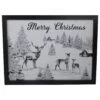 Northlight Lighted Black And White Winter Scene Merry Christmas Canvas Wall Art 11.75" X 15.75" -Northlight Shop 380292918272672