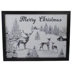 Northlight Lighted Black And White Winter Scene Merry Christmas Canvas Wall Art 11.75" X 15.75" 9 Northlight Lighted Black And White Winter Scene Merry Christmas Canvas Wall Art 11.75" X 15.75" -Northlight Shop 380292918272672 2