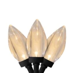 Northlight C9 LED Christmas Lights - Warm White - 16' Black Wire - 25ct