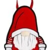 Christmas Patterned Santa Gnome Door Decoration Hanger Burlap -Northlight Shop 38160940852176