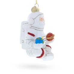 Santa Astronaut Glass Christmas Ornament 13 Santa Astronaut Glass Christmas Ornament -Northlight Shop 39539613974736