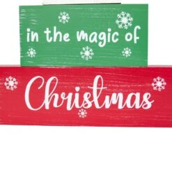 Northlight Believe In The Magic Of Christmas Wooden Tree Sign - 12.5" Multi 16 Northlight Believe In The Magic Of Christmas Wooden Tree Sign - 12.5" Multi -Northlight Shop 39541298241744