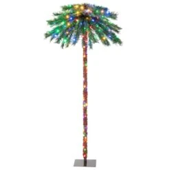 Costway 6FT Pre-Lit Artificial Tropical Christmas Palm Tree W/ 210 Multi-Color Lights 26 Costway 6FT Pre-Lit Artificial Tropical Christmas Palm Tree W/ 210 Multi-Color Lights -Northlight Shop 400461920236976 1