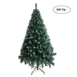 6FT Iron Leg White PVC 812 Branches Christmas Tree -Northlight Shop 406120198213344