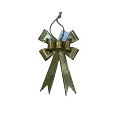 Gold Metal Bow Ornament – Elegant Holiday Decoration 10"x6.5"-570677 -Northlight Shop 406878854086768 2