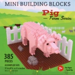 Mini Building Blocks - Farm Series - Pig