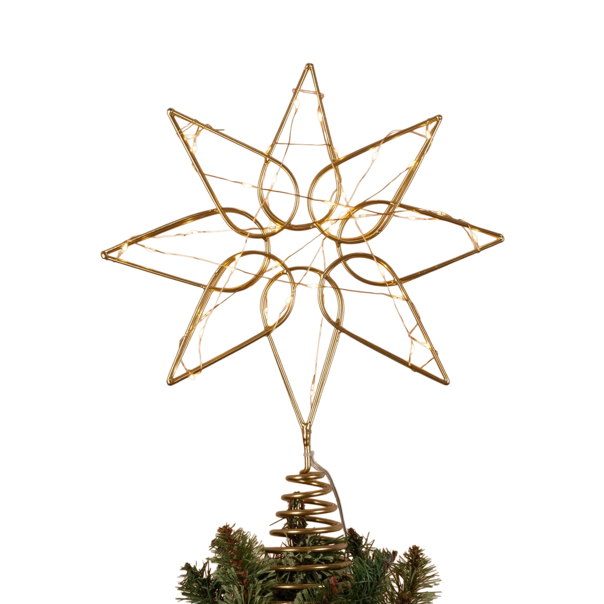Gold Octagram Star - Tree Topper - 13 Inch 12 Gold Octagram Star - Tree Topper - 13 Inch - Image 10
