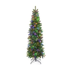 6 Feet Pre-Lit Artificial Christmas Tree With 648 PVC PE Branch Tips 32 6 Feet Pre-Lit Artificial Christmas Tree With 648 PVC PE Branch Tips -Northlight Shop 412136249096032 2
