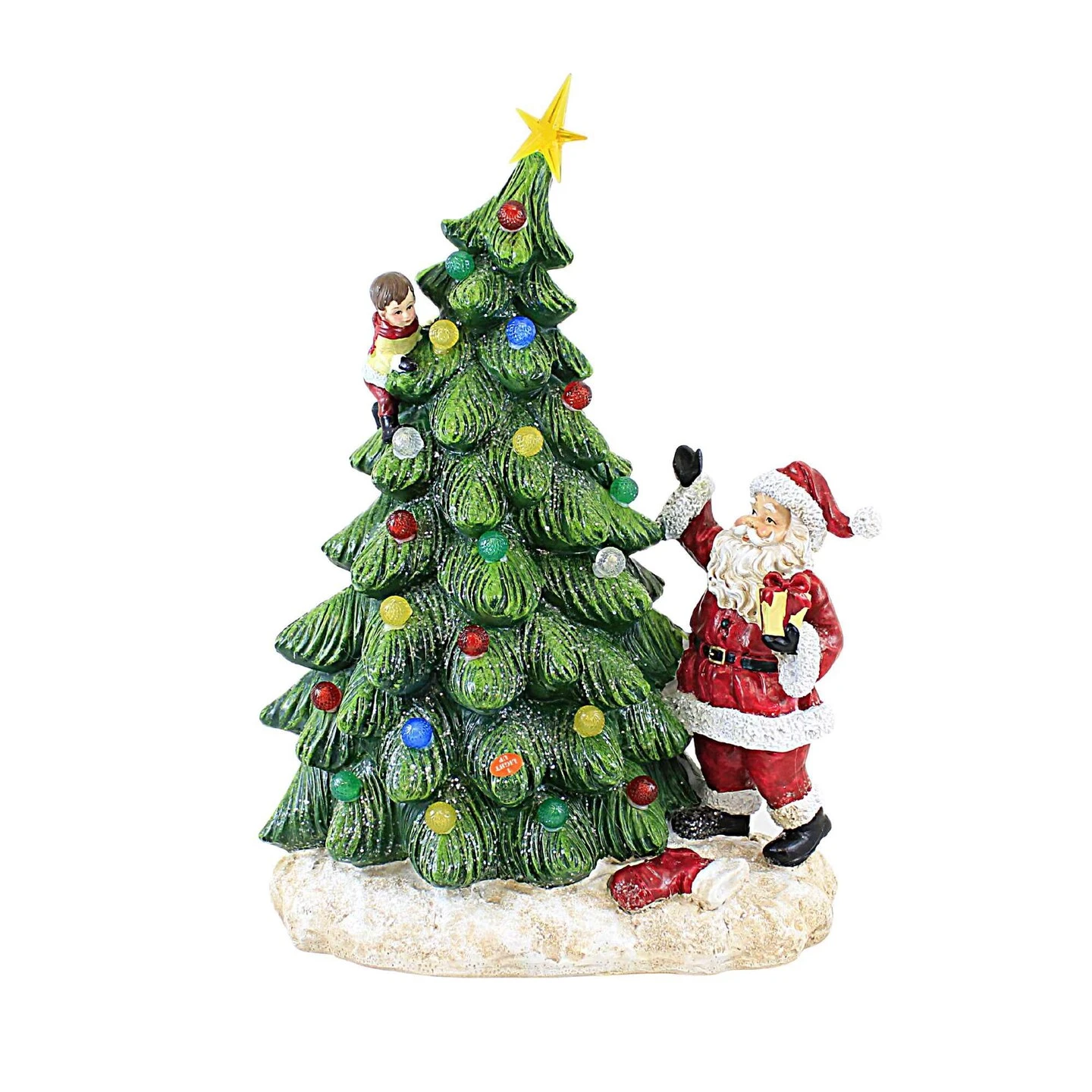 Transpac 16.5 Inch Santa With Christmas Tree Figurine Christmas Figurine , Christmas Decor Light Up Battery Child Green 3 Transpac 16.5 Inch Santa With Christmas Tree Figurine Christmas Figurine , Christmas Decor Light Up Battery Child Green