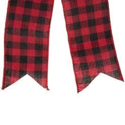 Northlight 19" Buffalo Plaid Print 14 Loop Christmas Bow Tree Topper Black 14 Northlight 19" Buffalo Plaid Print 14 Loop Christmas Bow Tree Topper Black -Northlight Shop 424870722553056