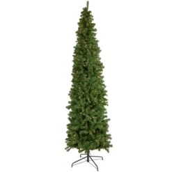 Northlight 7.5' Pre-Lit Hazelton Spruce Pencil Artificial Christmas Tree, Clear Lights Green -Northlight Shop 426859112960672 2