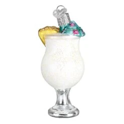 Old World Christmas 4.0 Inch Piña Colada Tree Ornament , Ornament Rum Pinnapple White 12 Old World Christmas 4.0 Inch Piña Colada Tree Ornament , Ornament Rum Pinnapple White -Northlight Shop 432463310663088
