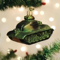 Old World Christmas 2.75 In Military Tank Christmas Tree Ornament , Front Line Combat Green 13 Old World Christmas 2.75 In Military Tank Christmas Tree Ornament , Front Line Combat Green -Northlight Shop 432463746477488