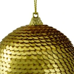 Northlight 3" Gold Sequin Shatterproof Ball Christmas Ornament -Northlight Shop 43601830069728