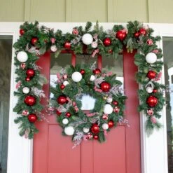 Lighted Christmas Wreath - Nordic -Northlight Shop 438084975231376 1