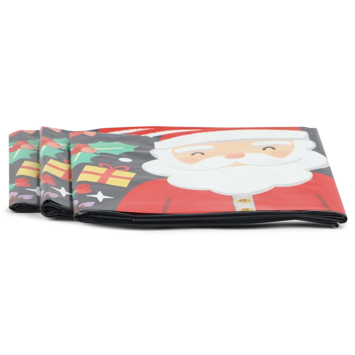 Blue Panda 3 Pack Santa Claus Plastic Tablecloths For Christmas Party Supplies, 54 X 108 Inch Rectangular Xmas Holiday Table Covers, Fun Festive Christmas Party Decorations Black 6 Blue Panda 3 Pack Santa Claus Plastic Tablecloths For Christmas Party Supplies, 54 X 108 Inch Rectangular Xmas Holiday Table Covers, Fun Festive Christmas Party Decorations Black - Image 4