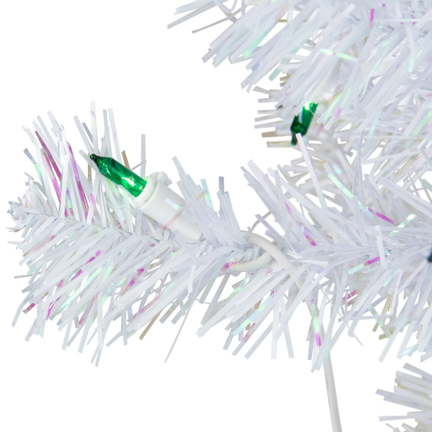 Northlight 2' Pre-Lit Slim White Artificial Christmas Tree - Green Lights 7 Northlight 2' Pre-Lit Slim White Artificial Christmas Tree - Green Lights - Image 5