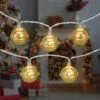 Northlight LED Christmas Bells Fairy Lights - 5.5' - Clear Wire - Gold - 10ct 1 Northlight LED Christmas Bells Fairy Lights - 5.5' - Clear Wire - Gold - 10ct -Northlight Shop 447452950665360