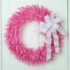 Northlight 36" Pink Spruce Artificial Christmas Wreath, Unlit 17 Northlight 36" Pink Spruce Artificial Christmas Wreath, Unlit -Northlight Shop 447796092150576 2