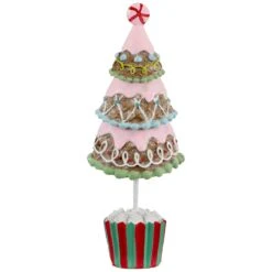 Northlight Frosted Waffle Cone Christmas Cupcake Tree - 10.25" Pink 11 Northlight Frosted Waffle Cone Christmas Cupcake Tree - 10.25" Pink -Northlight Shop 4611697986419322208 1