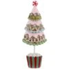 Northlight Frosted Waffle Cone Christmas Cupcake Tree - 10.25" Pink -Northlight Shop 4611697986419322208