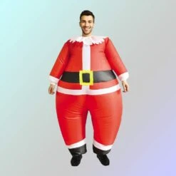 Inflatable Santa Adult Costume With Battery Operated Fan For Holiday Fun -Northlight Shop 4611713955981007792 1