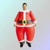 Inflatable Santa Adult Costume With Battery Operated Fan For Holiday Fun 2 Inflatable Santa Adult Costume With Battery Operated Fan For Holiday Fun -Northlight Shop 4611713955981007792