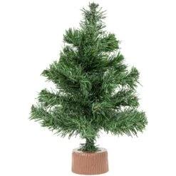 Northlight 12" Mini Pine Full Artificial Christmas Tree, Unlit Green -Northlight Shop 4611714696538219168 2