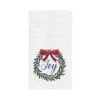 27' X 18" Christmas Holiday "Joy" Sentiment With Red Berry Wreath Cotton Waffle Weave Kitchen Dish Towel 1 27' X 18" Christmas Holiday "Joy" Sentiment With Red Berry Wreath Cotton Waffle Weave Kitchen Dish Towel -Northlight Shop 4611729619932914144