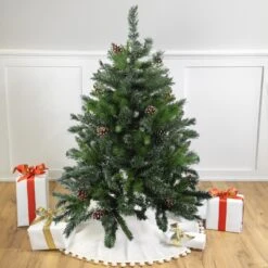 Northlight Full Snowy Delta Pine With Pine Cones Artificial Christmas Tree - 4' - Unlit Green 17 Northlight Full Snowy Delta Pine With Pine Cones Artificial Christmas Tree - 4' - Unlit Green -Northlight Shop 4611743824660031408 2