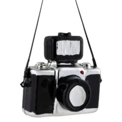 Northlight 4" Black Retro Camera Glass Christmas Ornament 12 Northlight 4" Black Retro Camera Glass Christmas Ornament -Northlight Shop 4611747773757425120