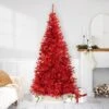 Northlight Artificial Tinsel Christmas Tree - 7' - Red - Unlit 1 Northlight Artificial Tinsel Christmas Tree - 7' - Red - Unlit -Northlight Shop 4611763401621290320