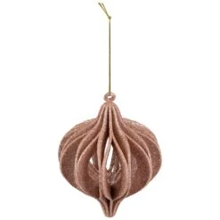 Northlight Champagne Pink Open Cut Glitter Onion Shatterproof Christmas Ornament 5" (127mm) Gold 13 Northlight Champagne Pink Open Cut Glitter Onion Shatterproof Christmas Ornament 5" (127mm) Gold -Northlight Shop 4611765876026722000