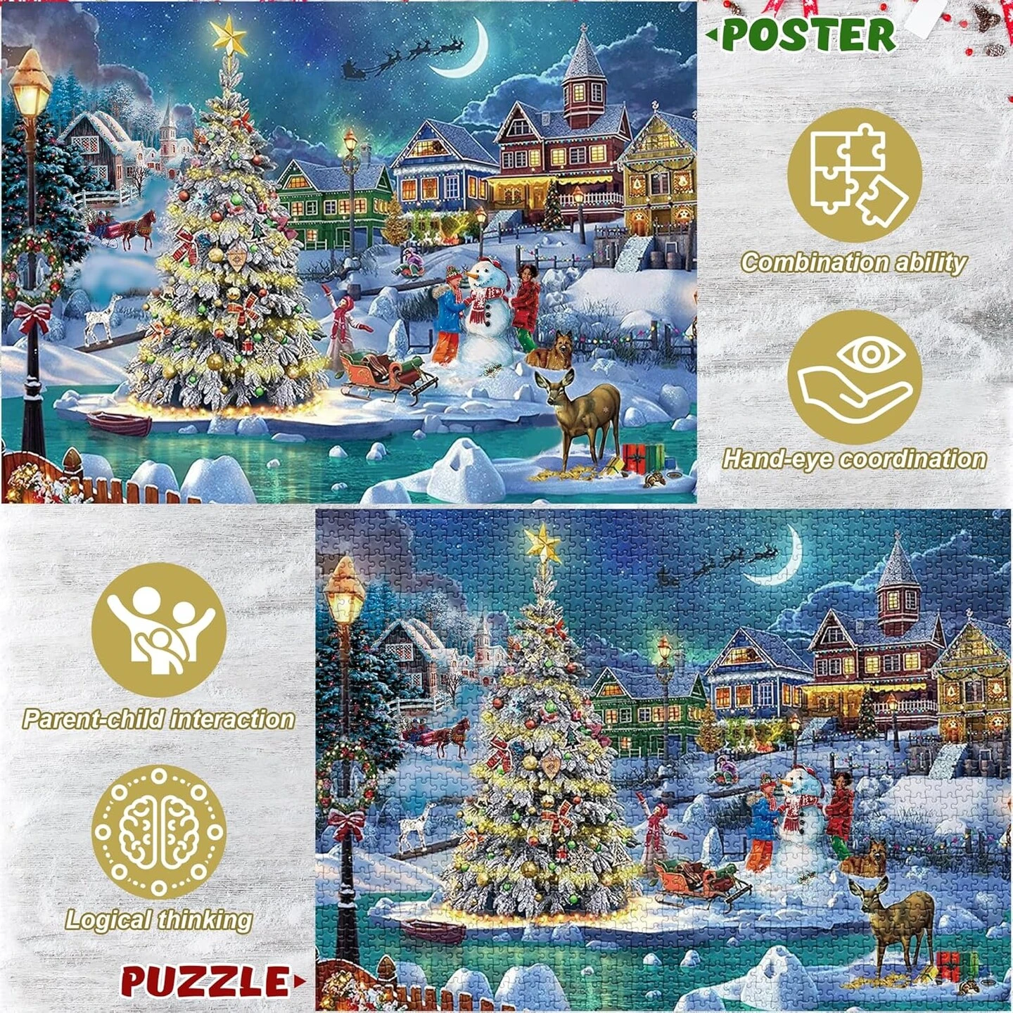 Advent Calendar Christmas 1008 Pieces Jigsaw Puzzle 9 Advent Calendar Christmas 1008 Pieces Jigsaw Puzzle - Image 7