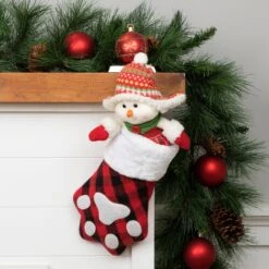 Northlight 15.5" Red And Black Buffalo Plaid Pet Embroidered Christmas Stocking 17 Northlight 15.5" Red And Black Buffalo Plaid Pet Embroidered Christmas Stocking -Northlight Shop 4611797190955364656 2