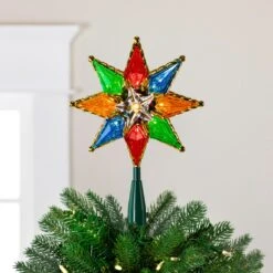 Northlight Lighted 8-Point Star Christmas Tree Topper - 11" - Multi-Color - Clear Lights 17 Northlight Lighted 8-Point Star Christmas Tree Topper - 11" - Multi-Color - Clear Lights -Northlight Shop 4611803330711211344 2