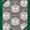 Bright Silver 2 5/8" (67mm) Glass Ball - Set Of 8 2 Bright Silver 2 5/8" (67mm) Glass Ball - Set Of 8 -Northlight Shop 4611828659080233840
