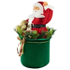 Northlight LED Lighted And Animated Gift Bag With Santa Claus Christmas Figure - 32" Red 12 Northlight LED Lighted And Animated Gift Bag With Santa Claus Christmas Figure - 32" Red -Northlight Shop 4611832246217819360