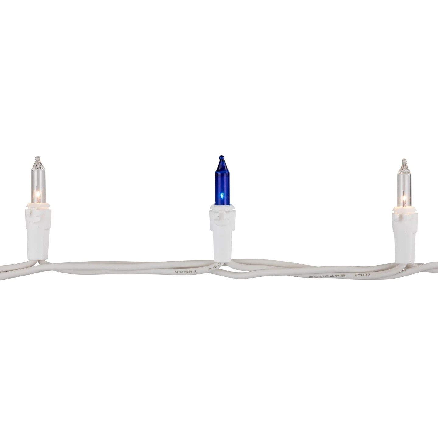 Northlight Mini Incandescent Christmas Lights - Blue And Clear - 10' White Wire - 50ct 9 Northlight Mini Incandescent Christmas Lights - Blue And Clear - 10' White Wire - 50ct - Image 7